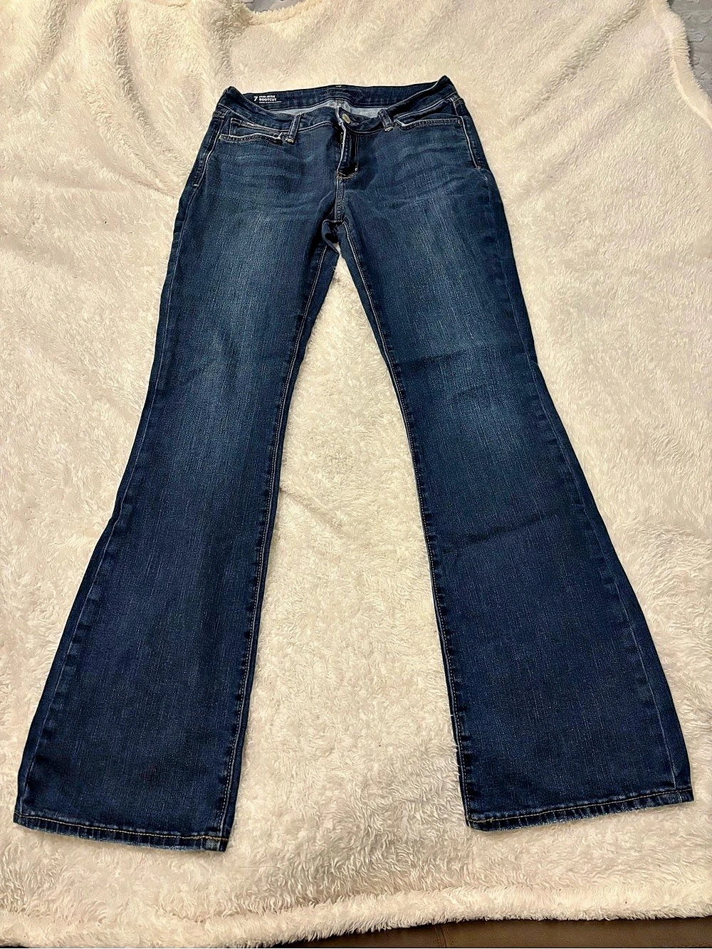 Arizona 7 Mid-Rise Bootcut Women's Bootcut Jeans Blue Size 7